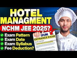 Hotel Management Entrance Exam in 2025| NCHMJEE 2025| "Exam vs Direct Admission" what is better?