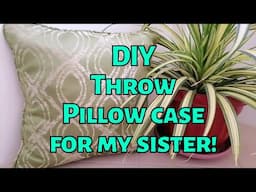 DIY Throw Pillow case w/ cord // Easy and Simple How to sew a Throw Pillow Case w/ Cord