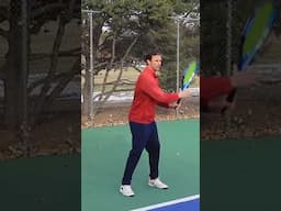 How To Get Ready For Backhand Shot #tennislesson #tennis