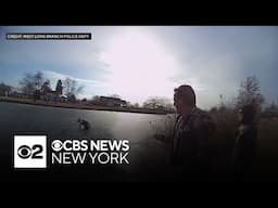 New Jersey police officer recounts recent daring ice rescue