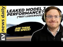 Did Tesla Model 3 Performance Details Just LEAK From Website Code? (Plus 9 more EV stories today)