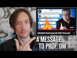 An Open Message to Professor DM (Dungeoncraft)