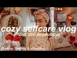 COZY SELF CARE WINTER DAY IN MY LIFE VLOG ❄️ being productive, baking & sticking to new years goals