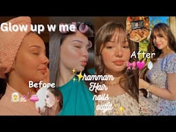 Self care GLOW UP  routine at home💅🏻🧖‍♀️روتيني للعناية بالنفس🪞🎀(hammam, body care, skin care🚿🧘‍♀️🧸🩷