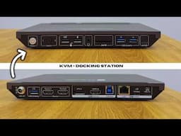 KVM and Docking Station for 1 Laptop and 1 Desktop 🚀 | How to Use the AV Access KD E10