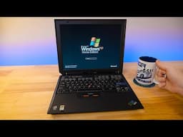 Testing an IBM ThinkPad R31 Laptop from 2002