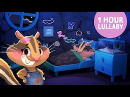 1 Hour Nighty Night Bedtime Lullaby 🎶 Go to sleep with Olivia the Squirrel 🎶 Soothing music for kids