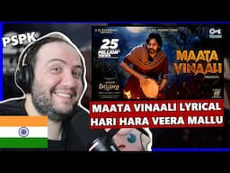 🇮🇳 Maata Vinaali - Lyrical| Hari Hara Veera Mallu | PSPK | Nidhi | MM Keeravaani | Producer Reacts