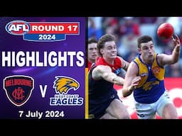 HIGHLIGHTS | Melbourne Demons vs West Coast Eagles | 2024 AFL