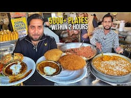 90/- Rs Delhi Street Food Famous Nashta 😍 Adha Kilo Paneer Pakora, Bedmi Puri, 5 Star Dhaba & more