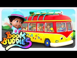 Wheels On The Bus Going To The Camp, Fun Vehicle Song by Boom Buddies