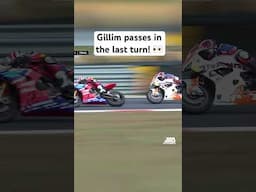 LAST LAP PASS! Hayden Gillim takes victory in the last few seconds of the race #motorcycle