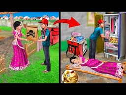 Fake Food Delivery Wala House Money Gold Jewellery Thief Hindi Kahaniya Moral Stories Hindi Stories