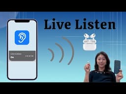 Difficulty in Hearing? Try Live Listen! (난청 사용자를 위한 실시간 듣기 기능과 에어팟 프로 헤드폰, 한국어 자막)