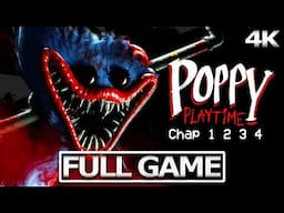 POPPY PLAYTIME All Chapters (1,2,3 & 4) Full Gameplay Walkthrough / No Commentary【FULL GAME】4K UlHD