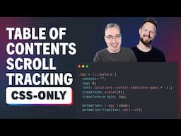 Pure CSS Scroll Spy Table of contents - No JavaScript Required!