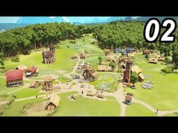 Overhauling The CITY CENTER in Foundation 1.0 - Medieval Citybuilder Lets Play Part 02