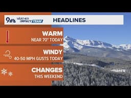 Latest forecast | Temperate weather ahead for Denver with gusty winds