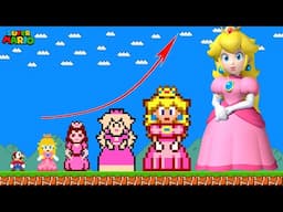 Evolution of Princess Peach in Super Mario Bros