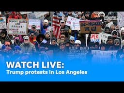 LIVE: Los Angeles protest against Donald Trump administration, Elon Musk, DOGE Project 2025