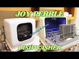 Joy Pebble Portable Countertop Dishwasher from Temu | Unboxing Review with How-to installation video