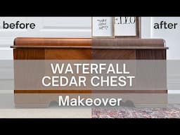 Waterfall Cedar Chest Makeover | Stunning DIY Transformation