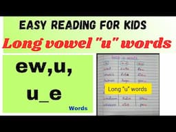 long u words/ew,u,u_e words list #levelupphonics