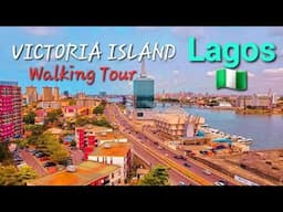 Life in Victoria Island Lagos, Walk Through Bonny Camp to Eko Atlantic City, Nigeria🚶‍♂️