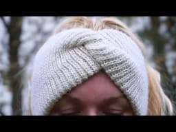 The SNOWFLAKE Headband | DOUBLE LAYERED Twisted Headband Crochet Tutorial