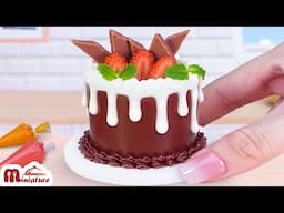 DIY Miniature Strawberry Chocolate Cake Ideas | ASMR Cooking Mini Food