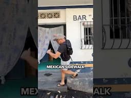 Mexican Sidewalk Challenge || LAS ACERAS en MÉXICO son OTRO PEDO! 🤣 #mexico #funny #humor #broma