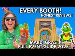 I Spent $300 on Food at Universal Mardi Gras 2025! Honest Reviews, ALL Booths & FULL Event Breakdown