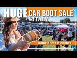 TRUE BARGAINS at this Italian CAR BOOT SALE!!! | Flea market shopping + HAUL