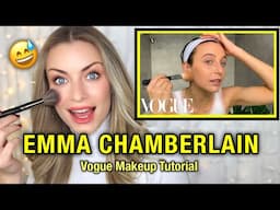 Following Emma Chamberlain's VOGUE Makeup Tutorial 😅