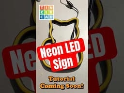 Make an NEON LED frame! Tinkercad Sketch Tool Wizardry