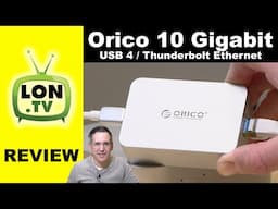 Orico 10 Gigabit Thunderbolt / USB 4 Compact Ethernet Adapter - Noisy fan, good performance