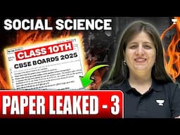 Class 10 Social Science Paper Leaked-3 | Boards 2025 | By Shweta Ma'am