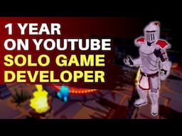 Solo Game Developer Tips (1 YEAR on YouTube)