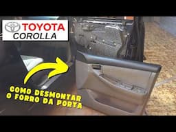 Desmontar Forro de Porta COROLLA Brad Pitt - Como Tirar Forro da Porta do Corolla - FVM