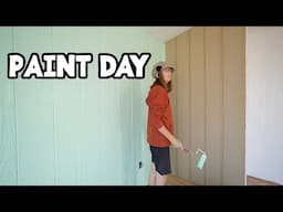 Just Painting - Salvaged Mobile Home ReBuild