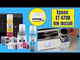 Epson EcoTank 4700 Ink Install - [Step-By-Step Tutorial]