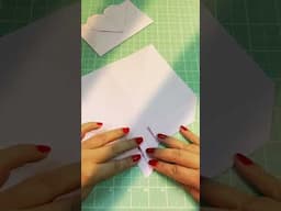 Origami Dobradura Envelope Coração #diy #origami #dobradura #dobradurafacil #alinnemarques #paper