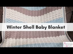 Winter Shell Baby Blanket | Crochet Shell Blanket | Easy Crochet Blanket Pattern