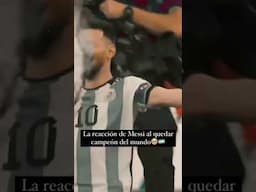 Reacción de Messi Campeón del Mundo