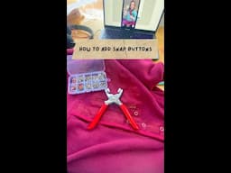 How to add snap buttons? #sew #sewingtutorial #sewyourown #sewingtips