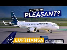 ENJOYABLE Euro Business · LUFTHANSA A320 Business Class 🇭🇺 Budapest - Frankfurt 🇩🇪 Not THAT Bad!