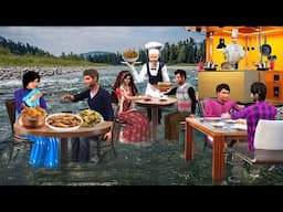 River Restaurant World's Famous Street Food Cooking Hindi Kahani Hindi Moral Stories Comedy Video