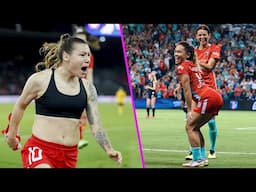 Women's Football Funny Goals Celebration