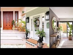 Home Entrance makeover ideas|Spring2023 Entryway doorways Exterior decor |cozy Farmhouse front porch