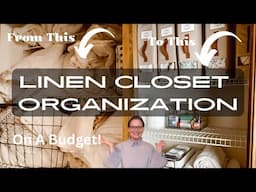 Budget Linen Closet Organization Ideas~Using The Nelko PM230 Printer To Help Organize